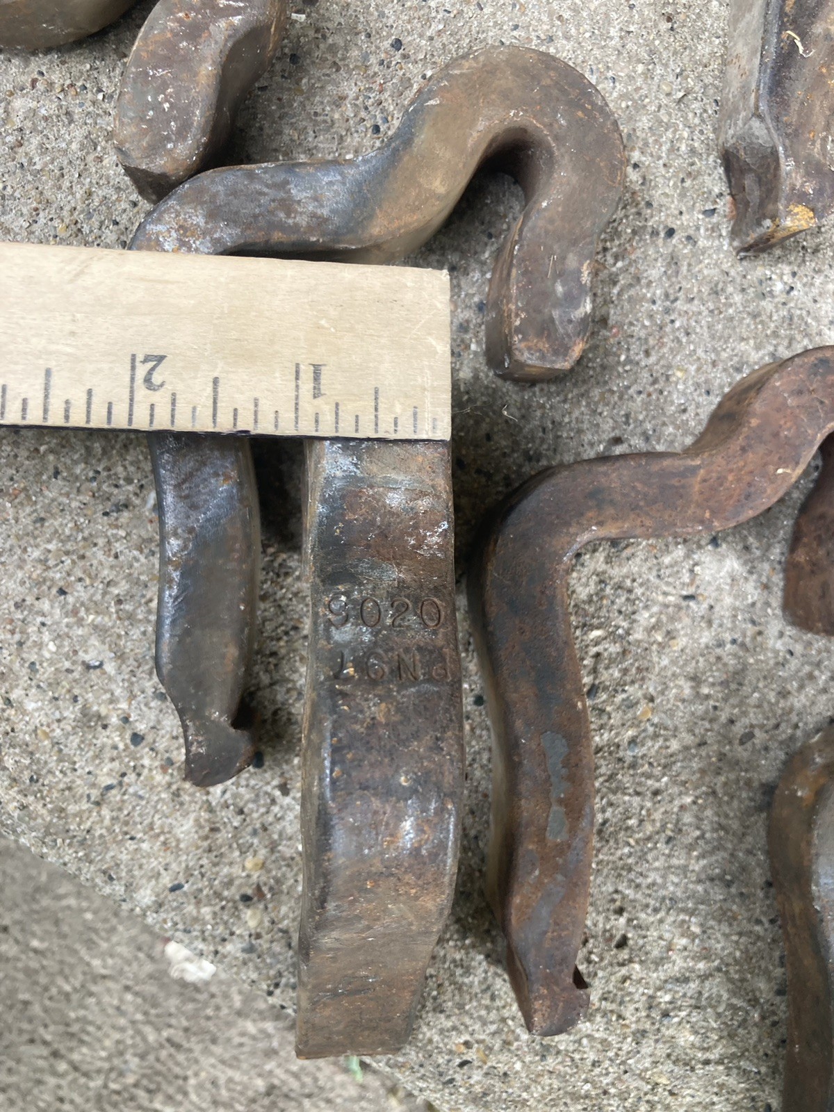 12 Railroad Track Anchors Barn Door Handles Vintage Gate Hardware Iron Working