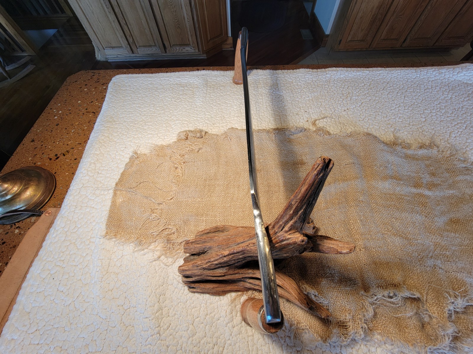 Vintage Antique WHITE 1837 Draw Knife 14″ New Barnwood Handles