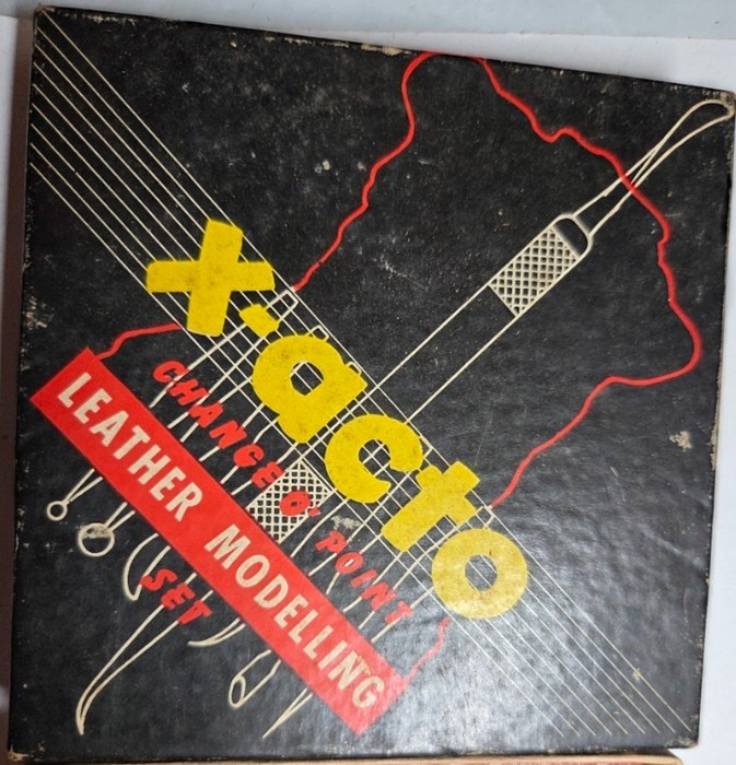 X-Acto No. 90 Leather Modelling Burnishing Set Change o’ Point NOS