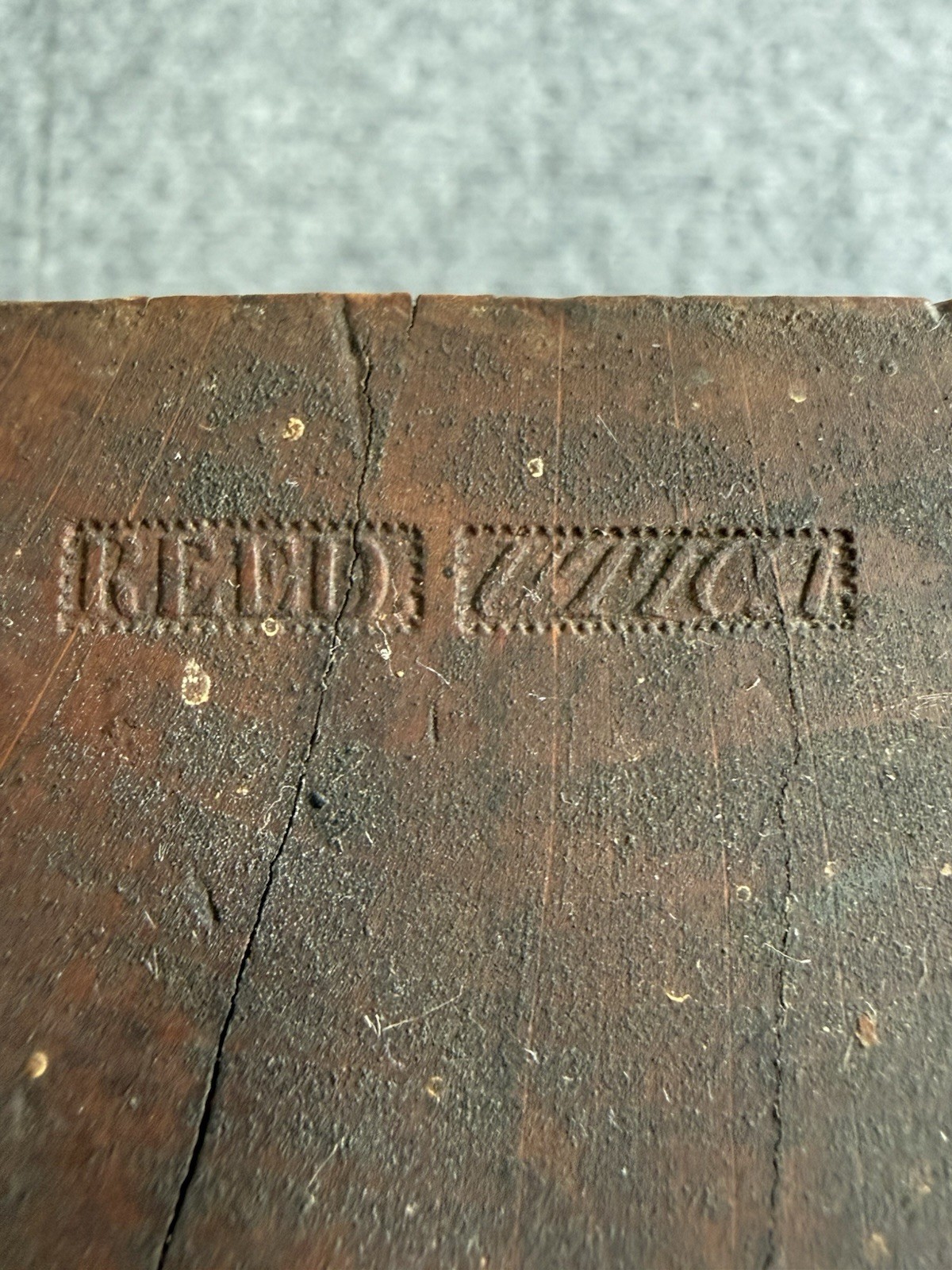 Antique 19th Century REED Wooden Molding Plane William Ash Cast Steel Iron
