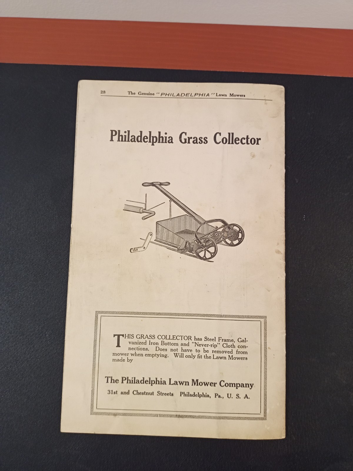 Vintage Philadelphia Lawn Mower Co. Price List For Extra Parts Catalog 1923