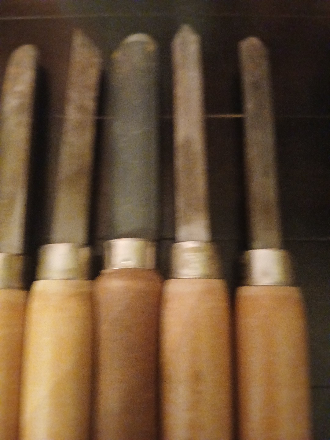 VTG Lot Of Lathe Woodworking Chisels And Tools. 3 Sets Of Large, Medium & Small