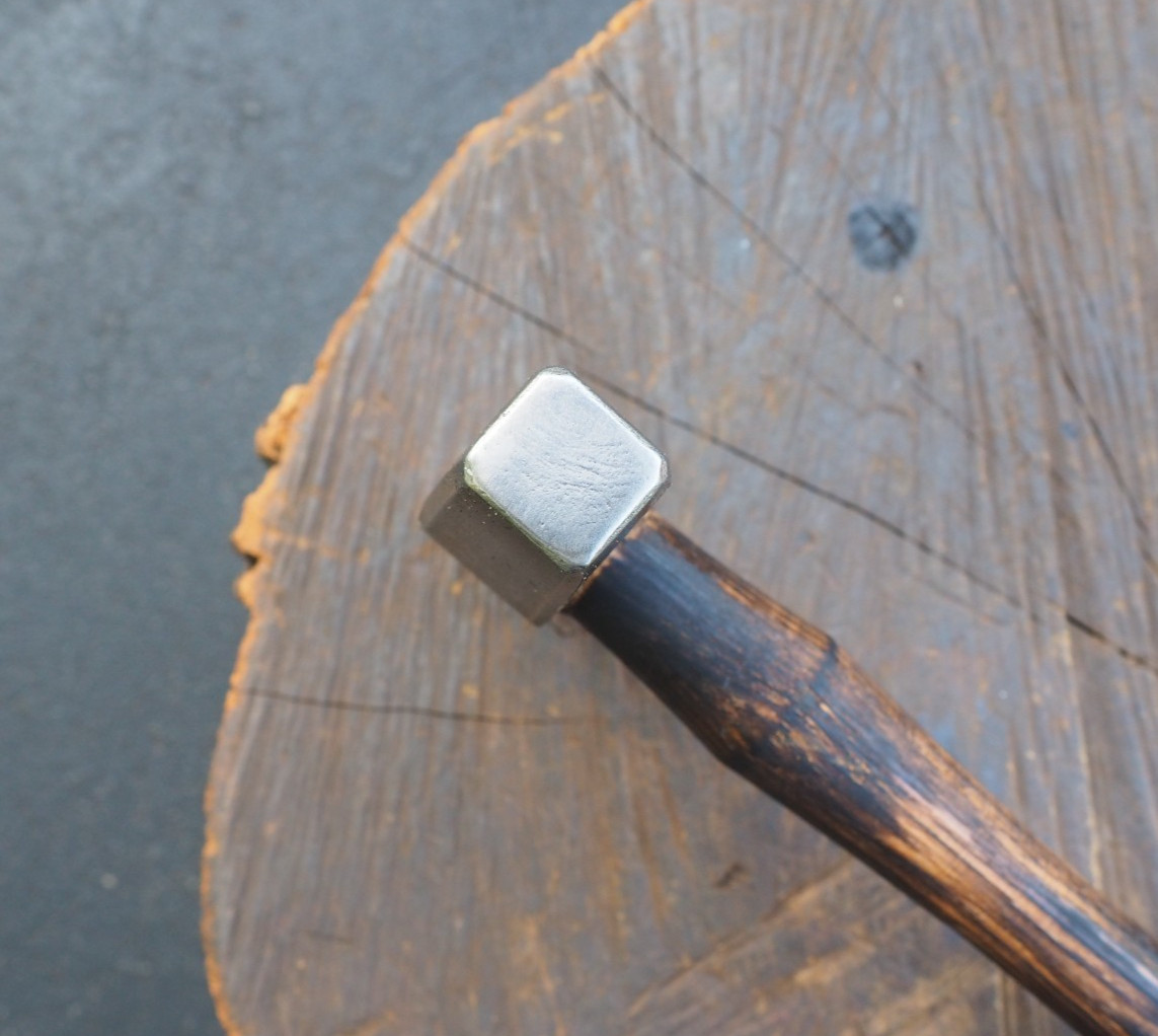 ODD 2.7LB SQUARE FACE “BOILER MAKER” RIVET PEIN HAMMER BLACKSMITH ANVIL VINTAGE