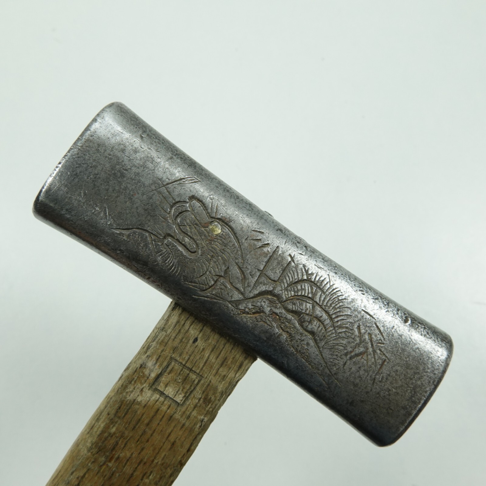 Japanese Tiger Dragon 375g Genno Hammer Wood Working Tool Japan #K552