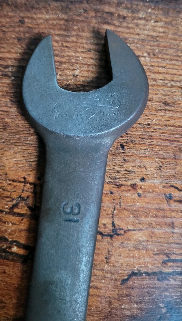 Pre 1947 Vintage Williams & Co #31 Wrench, Forged in USA, 7/8 x 25/32