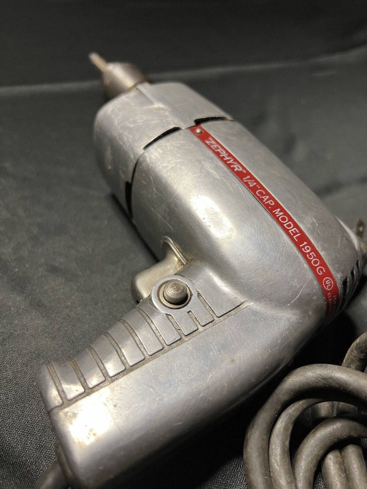 Vintage “ZEPHYR” Model-1950G 1/4″ Electric Drill, PET POWER TOOLS, circa 1952-57