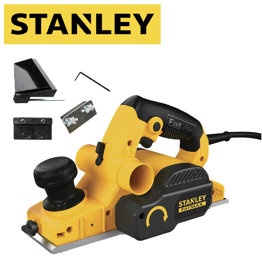 Stanley STEL630 | 750W Corded Electric Planer | 82mm Width | 1.6mm Depth |