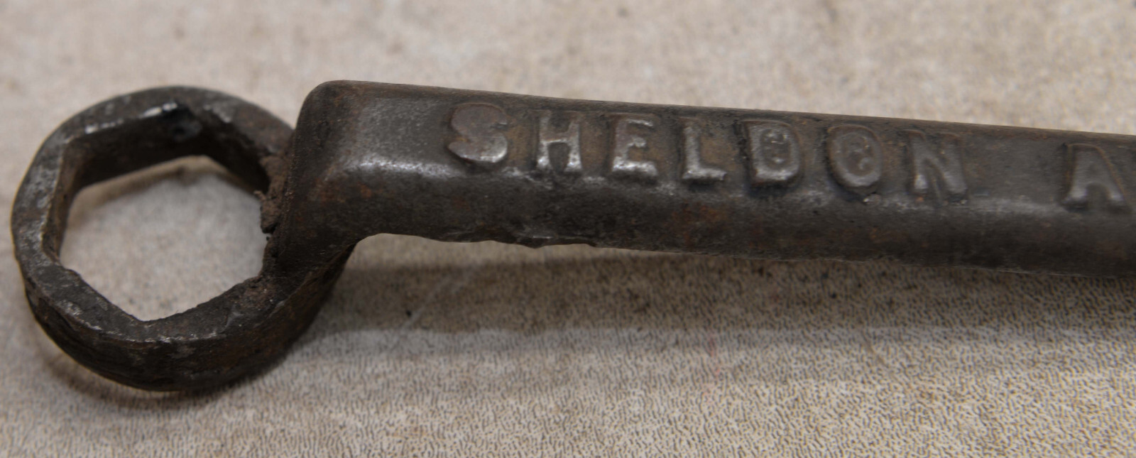 Antique 1860’s Sheldon Axle Co buggy carriage automobile wrench collectible tool