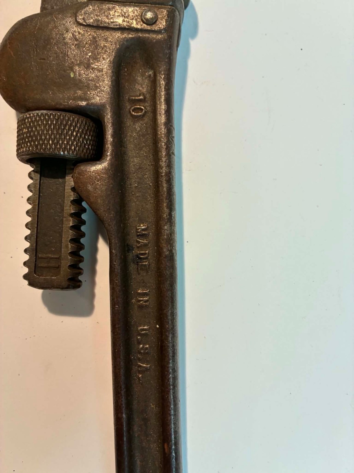 Vintage Hercules 10″ Pipe Wrench Made in USA Tempered Stillson Pattern Tool