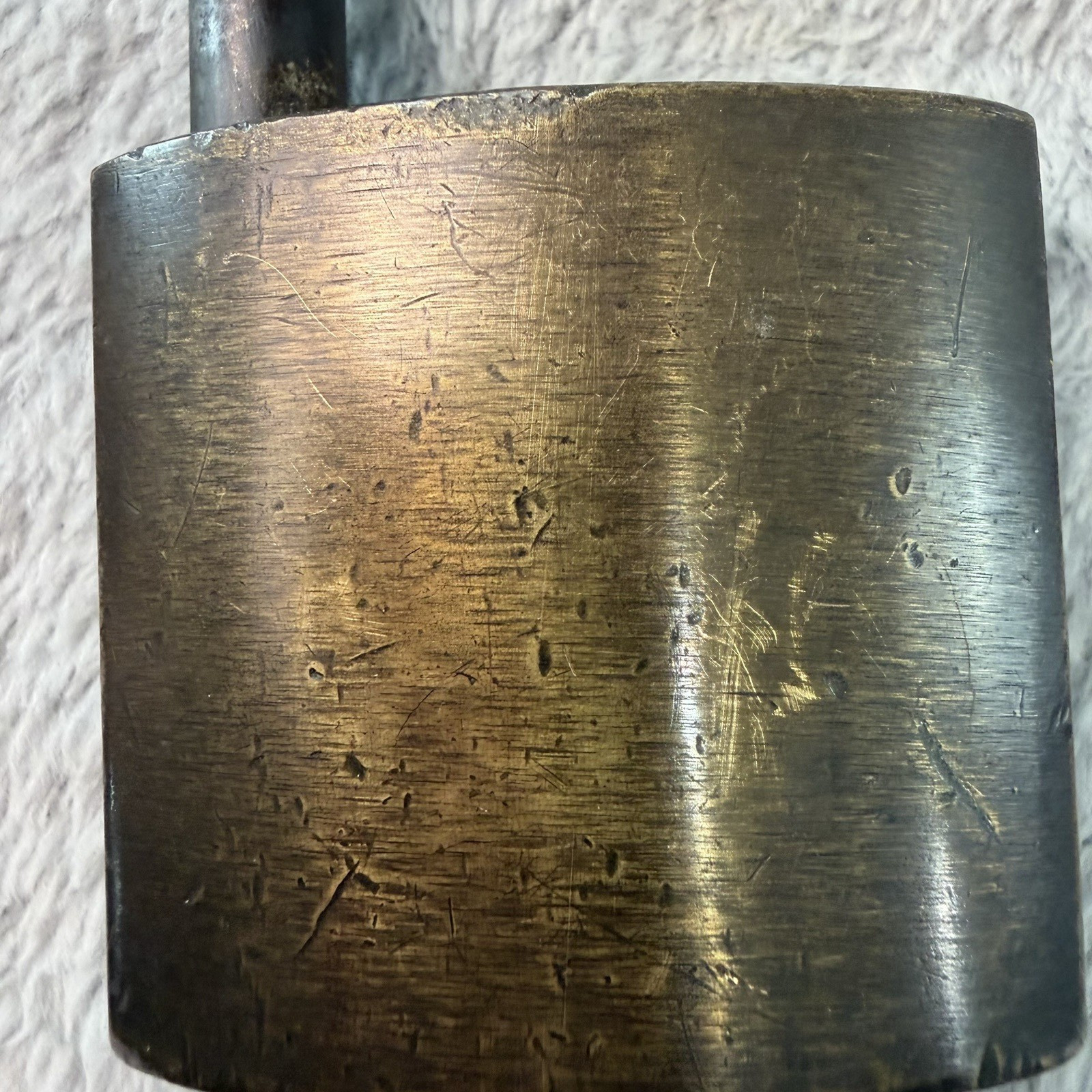 Vtg Russwin Solid Brass 3″ Padlock & 2 Key Combo Hardened Steal Shank B74
