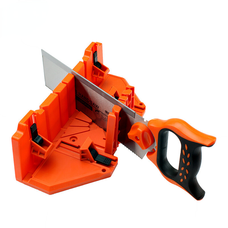 14″ Clamping Mitre Box with Back Saw Woodworking Multifunctional Miter Saw Tool
