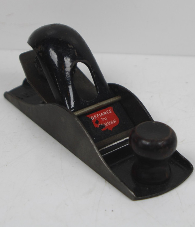 Fine User Vintage Defiance by Stanley Block Plane Made in USA Inv#JM21a