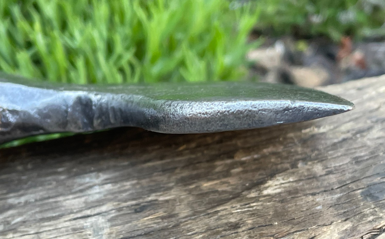 Vintage Antique Bearded 3 lb Side Axe Wood Chopper Old Tool