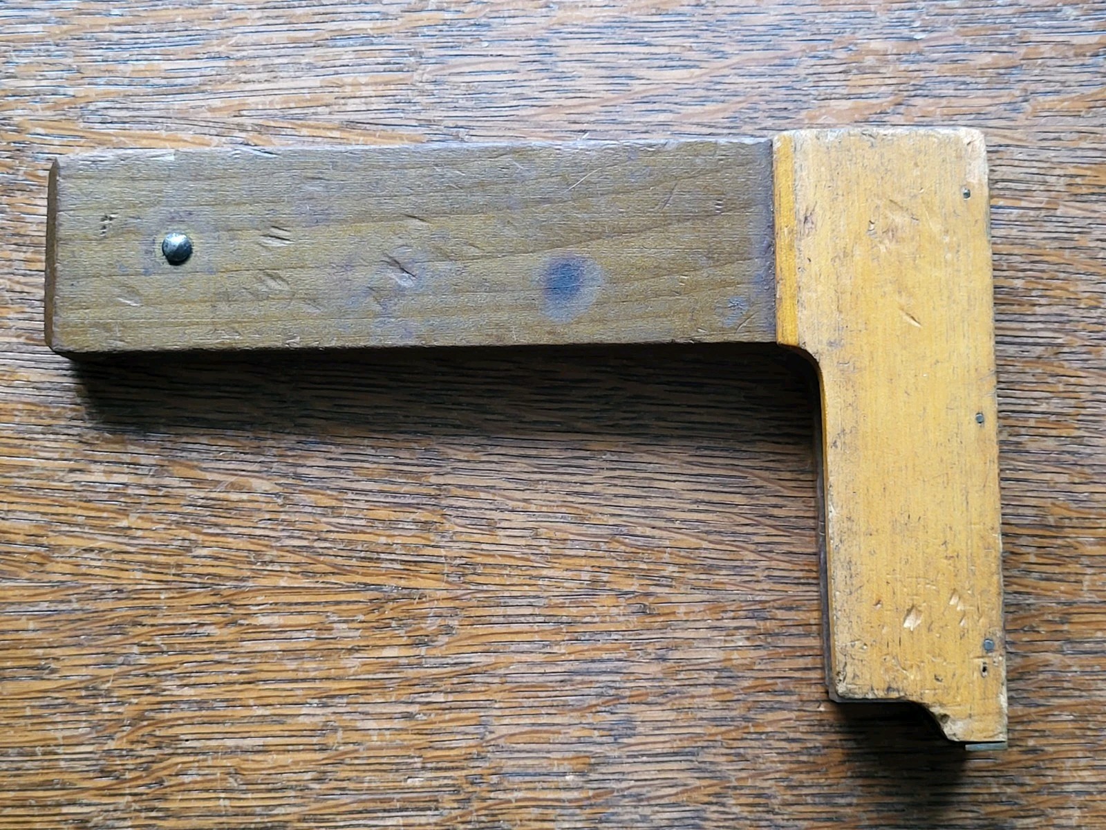 Starrett No. 20 Steel Square 6″ w/Wood Holder Machinist Tool USA