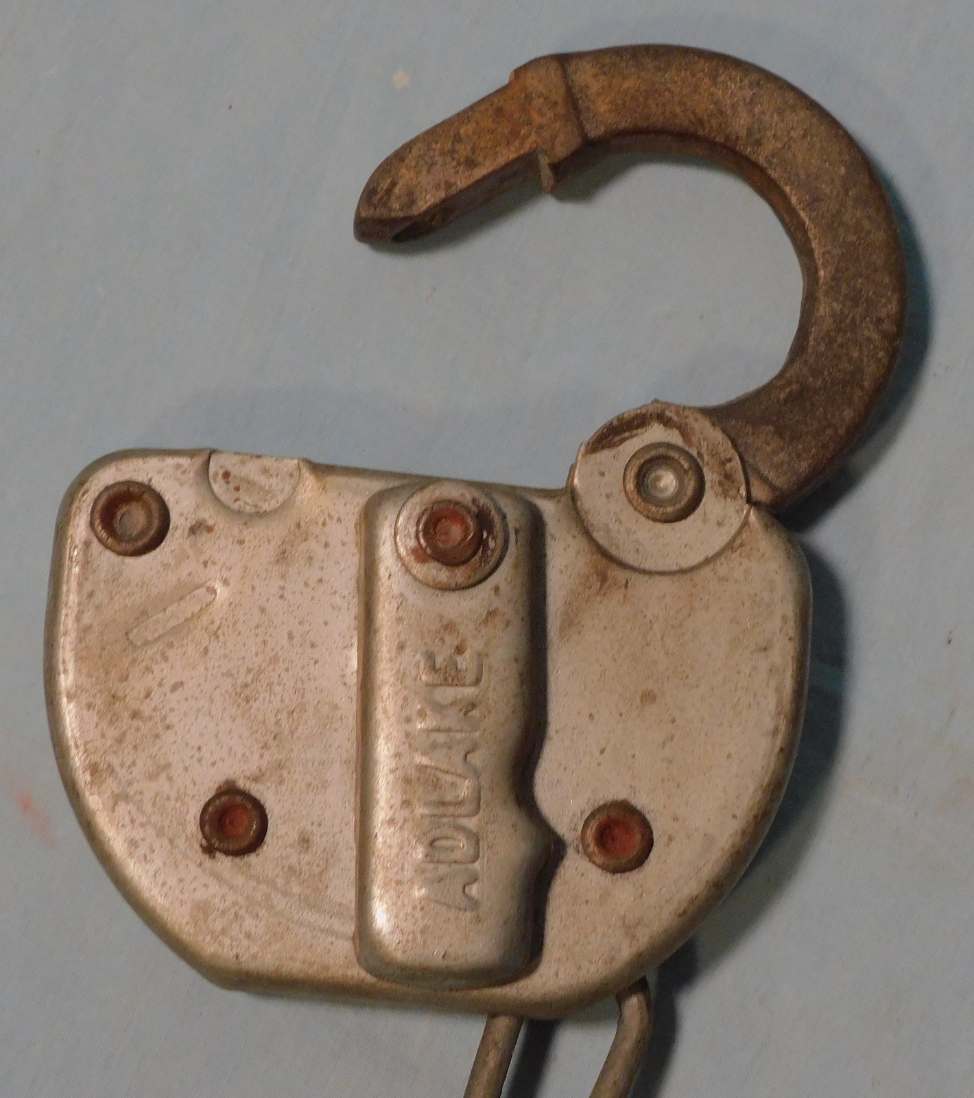 Vintage C76 Adlake Padlock, Unlocked, No Key