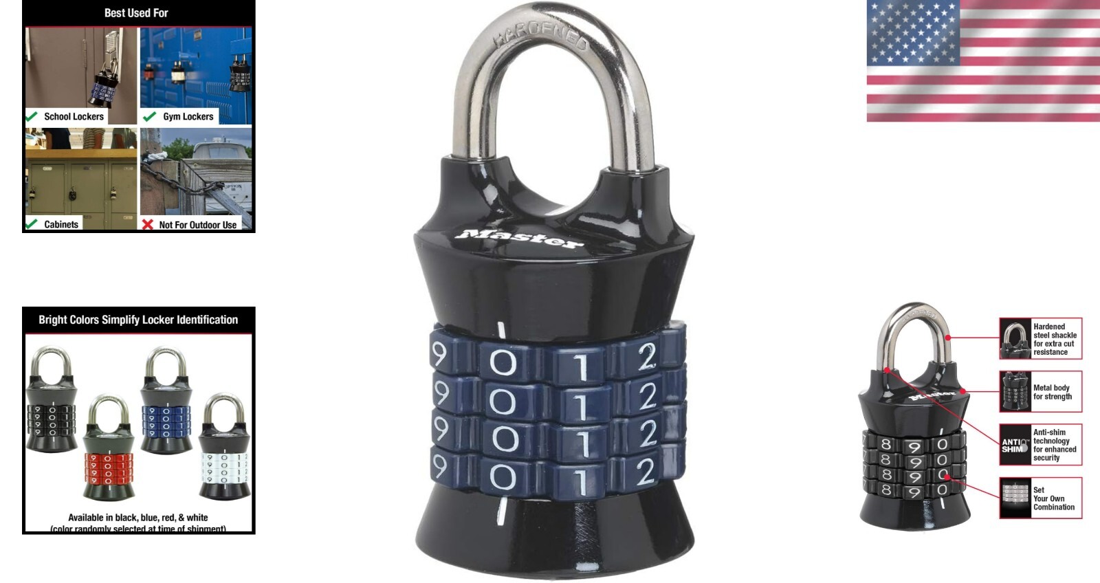 Resettable Keyless Combination Padlock – Durable & Stylish Lock Solution