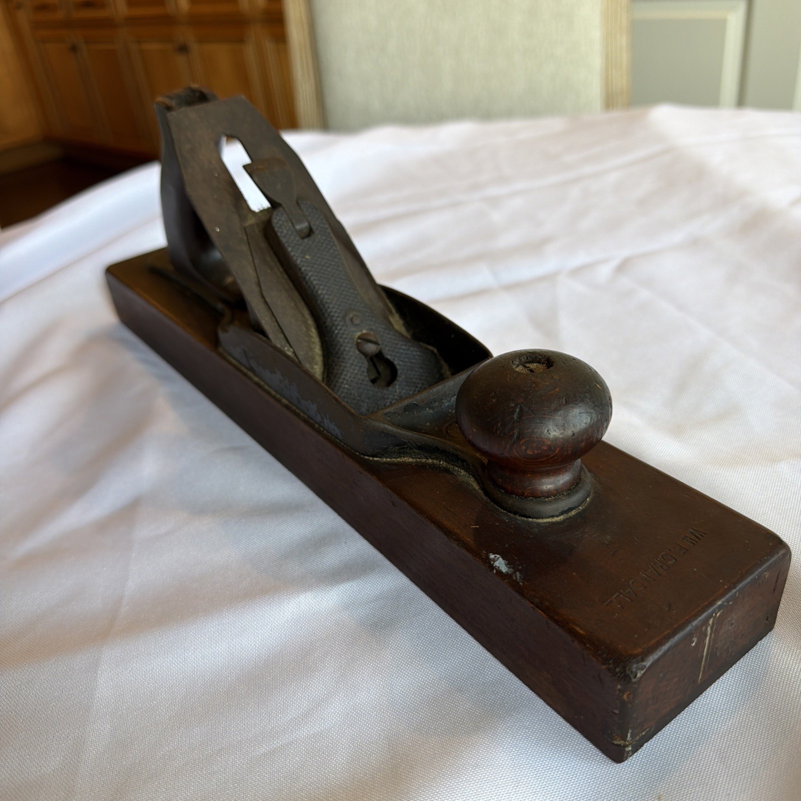 Vintage Planer Wood Tool, Old, Rare manufacturer William F. Crandall