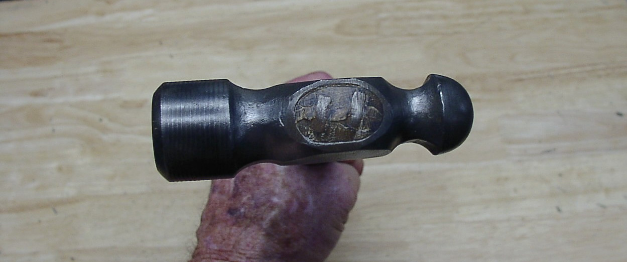 Vintage Unbranded Ball Peen Hammer,1lb15.7 oz,4-3/4″Head,Blacksmith,XLINT,L@@K!