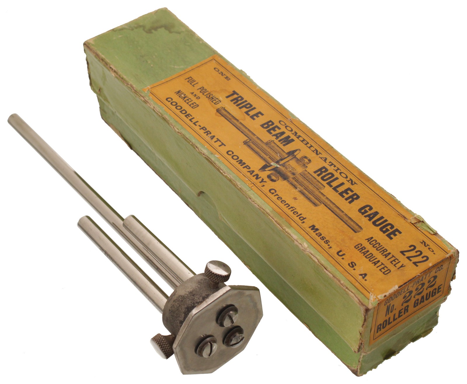 Unused Orig. Box Goodell-Pratt Triple Beam Mkg. Gauge, No. 222 – mjdtoolparts
