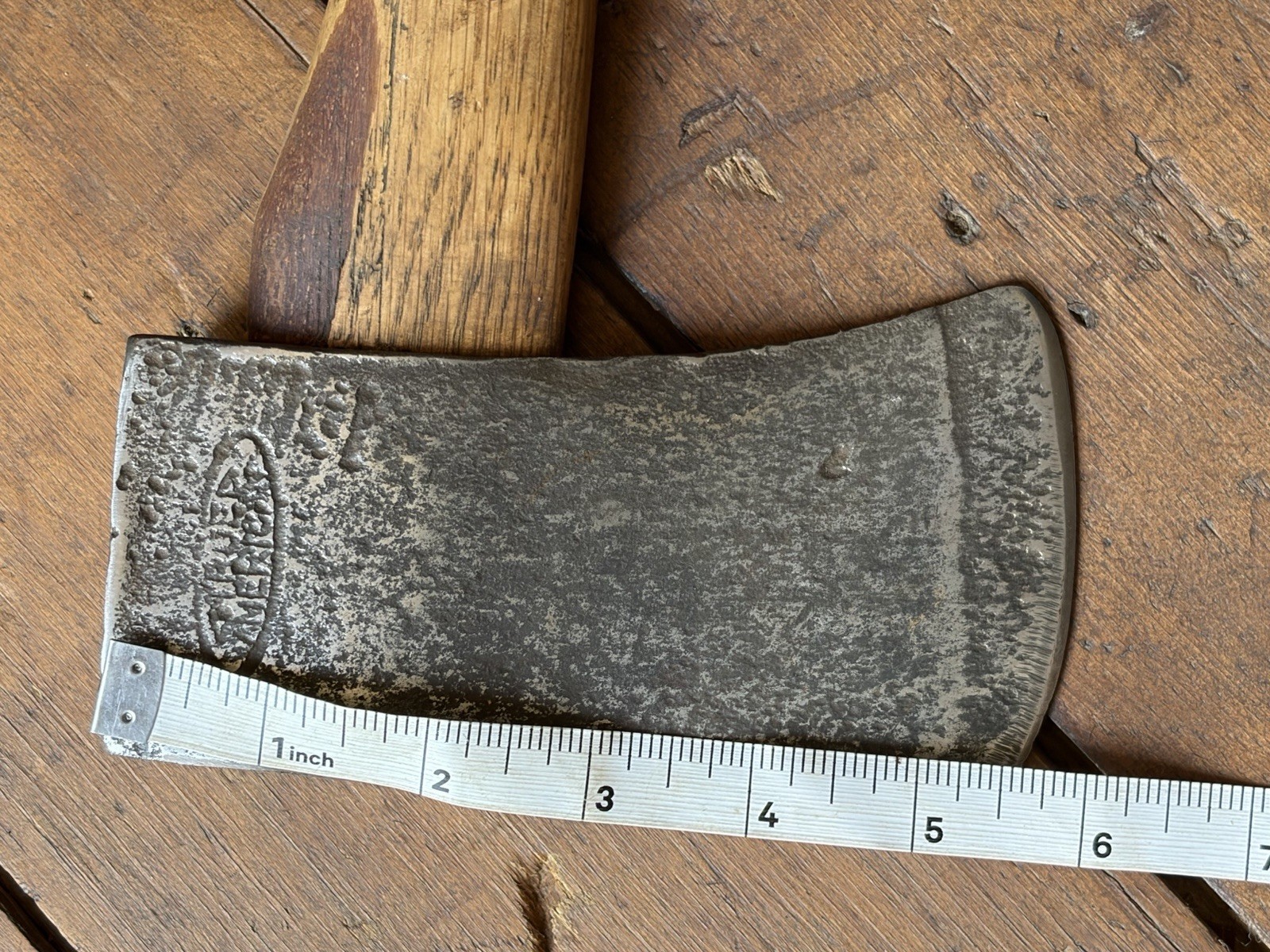 Vintage True American Woodsman Hatchet w/Wood Handle … Lewistown, PA.
