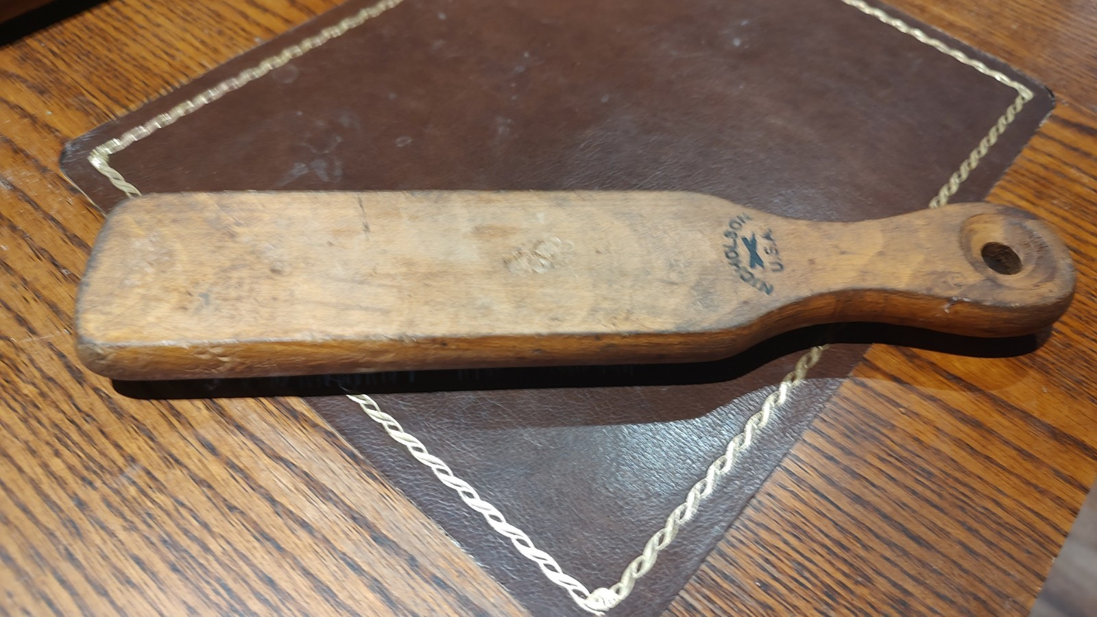 Old Nicholson file card, cleaner, missing wire bristles, Made in USA