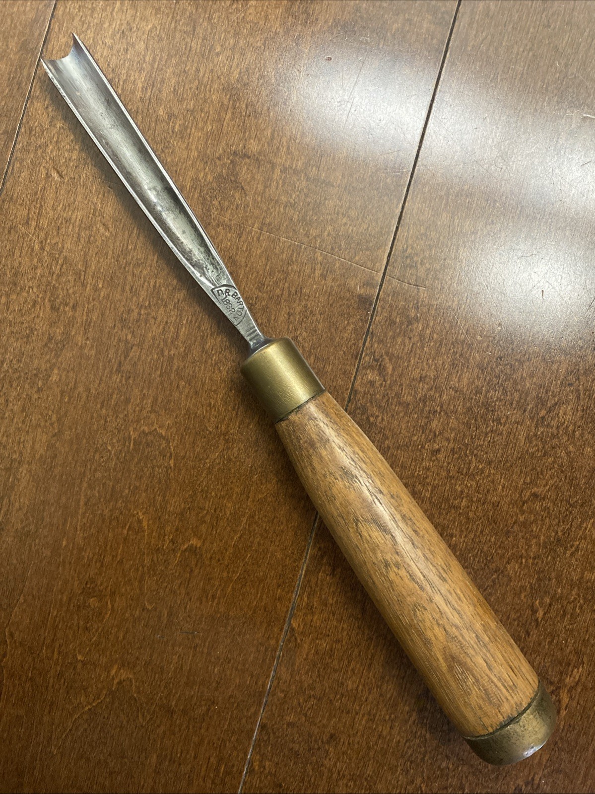 Antique D.R. Barton NY 1832 Woodworking Gouge/Chisel 1/2″ #11