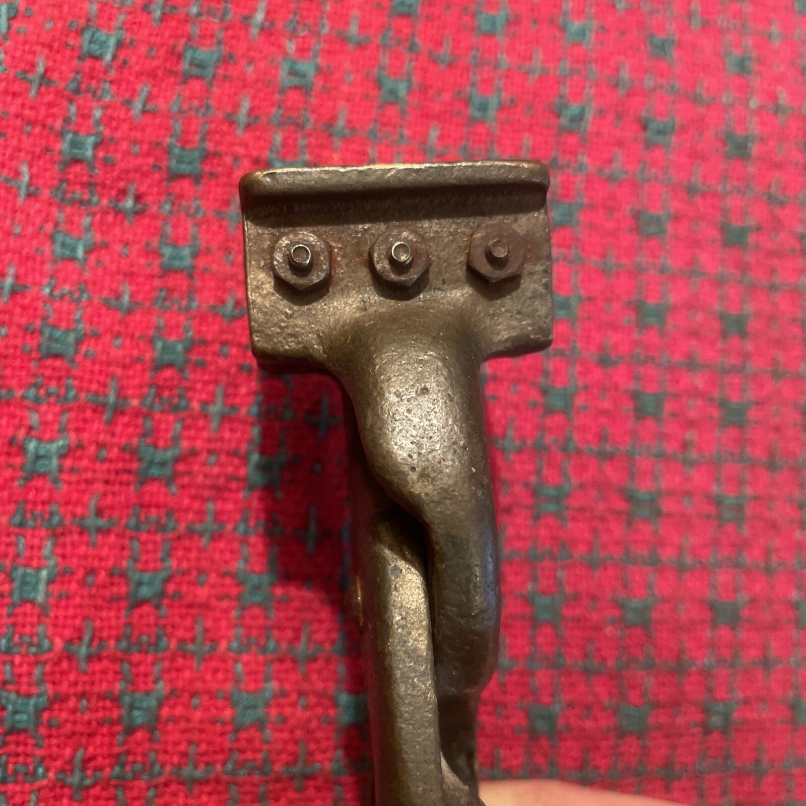 Vintage Brass Cattle Branding Tool Ada Hall Livestock Tattoo Pliers Pat. 1932