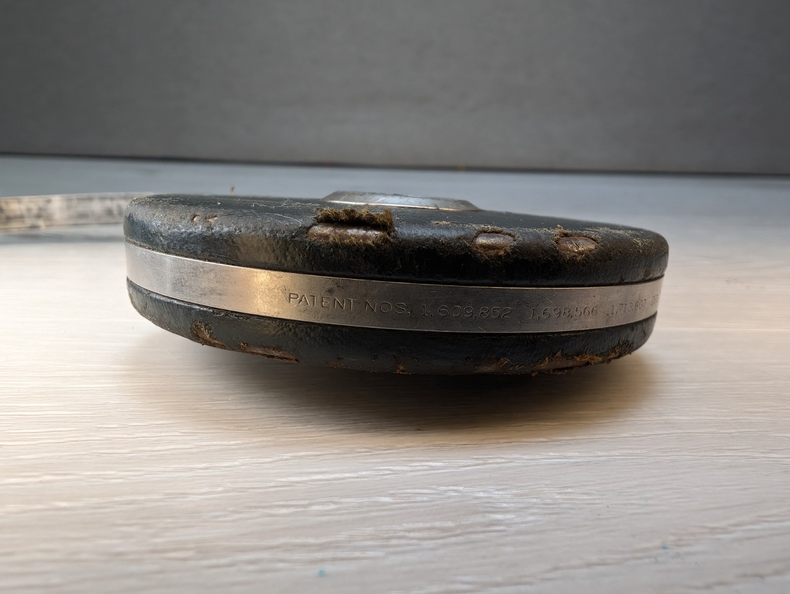 Vintage Wards Master Quality Steel Tape Measure Canvas Leather 50 Feet USA Made
