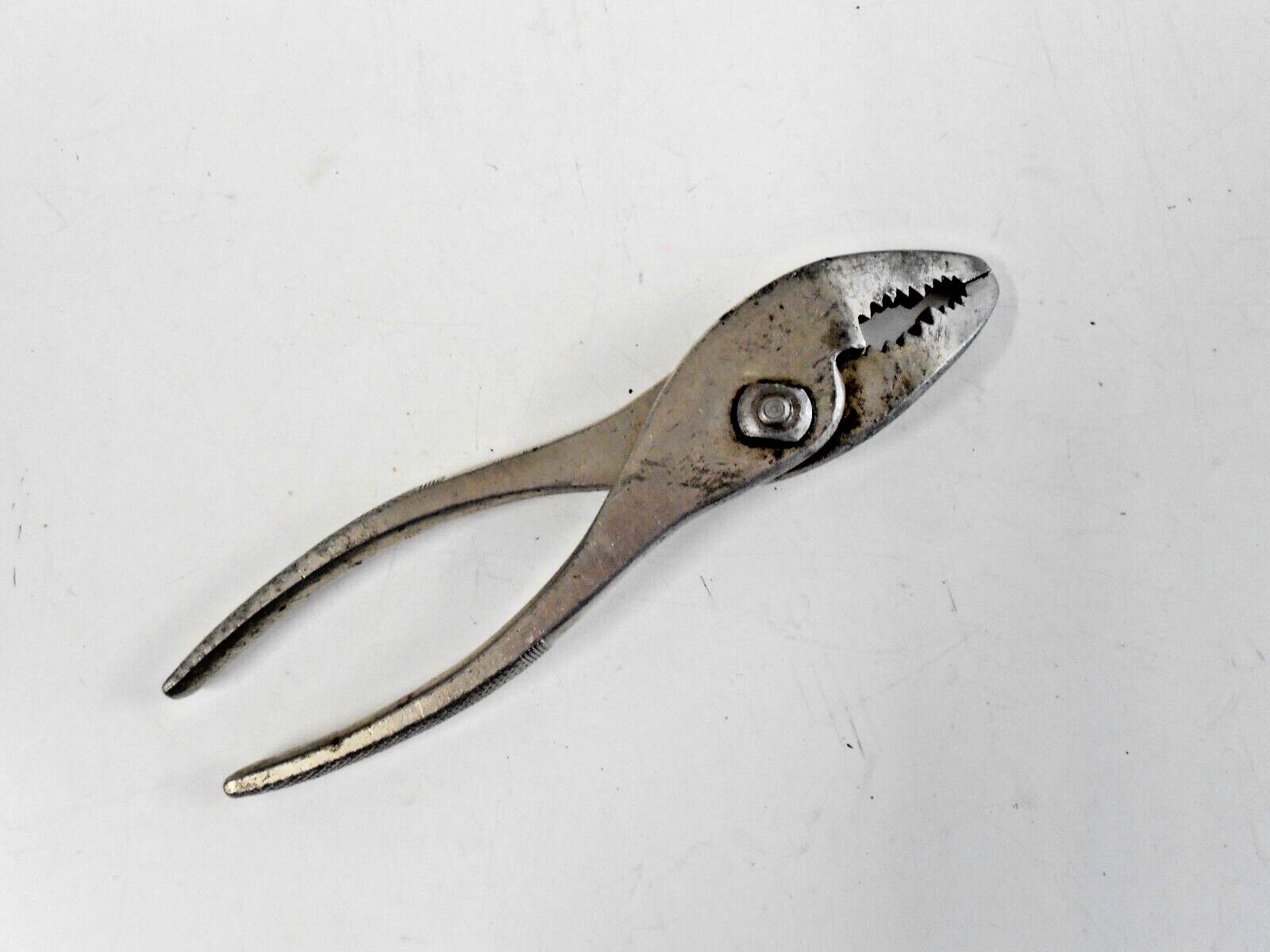 Vintage 7″ Steel Pliers Hudson Forge C. Angled Nose Pliers Made in USA