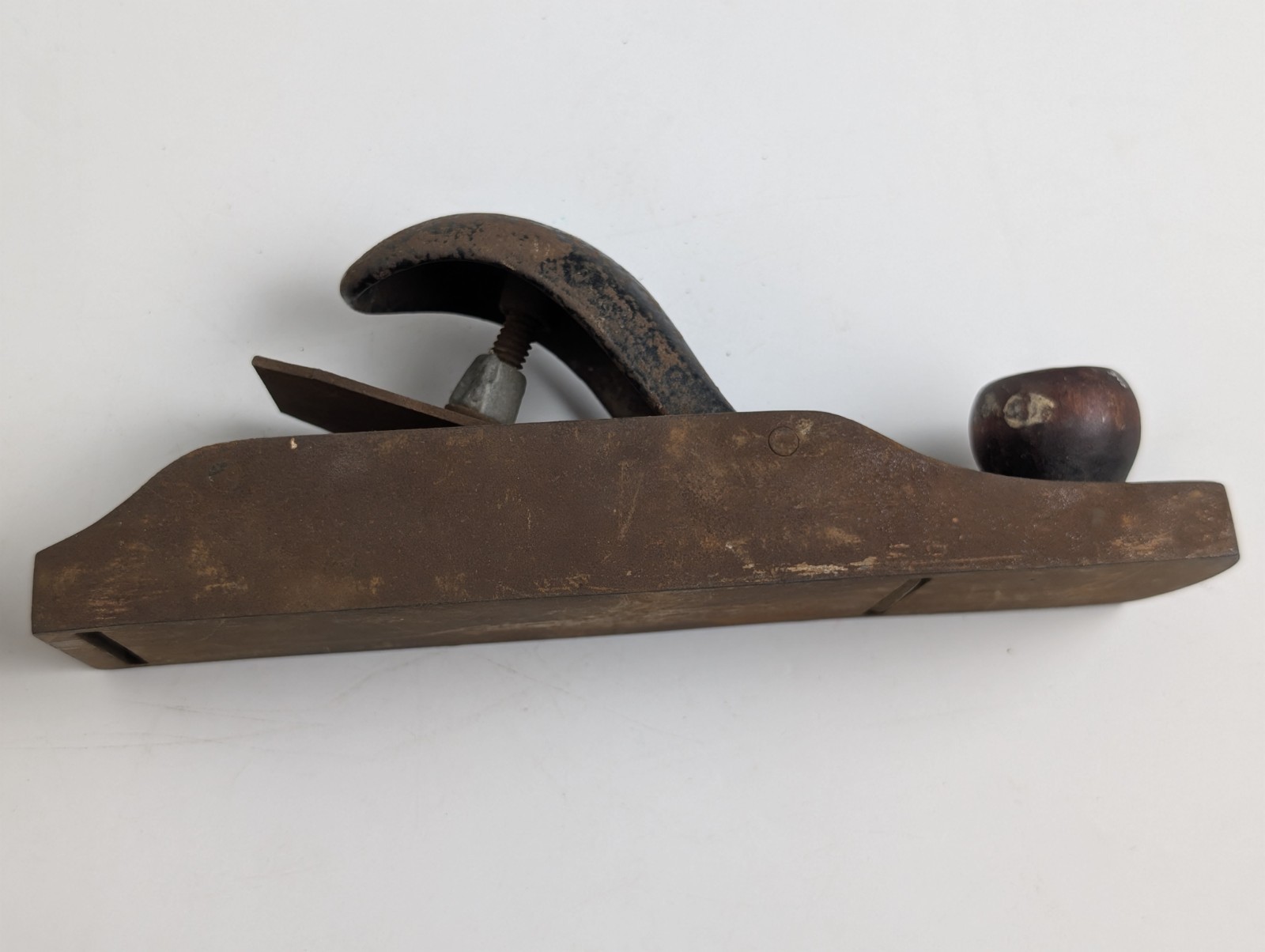 Vintage Transitional Wood Block Hand Plane Antique Tool Rusty AS-IS Untested