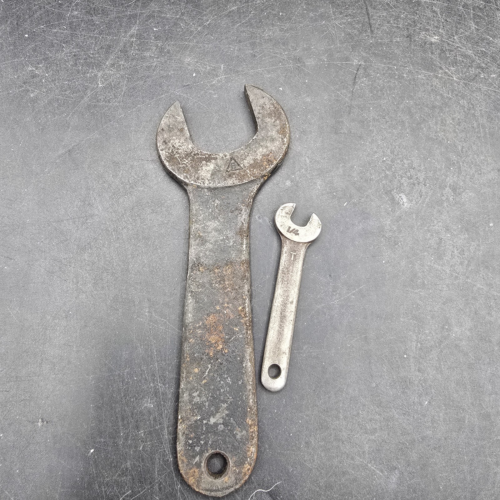 Vintage Jacobs K420N Stubby Thin Single Open End Collet Wrench, 1″ X 5-7/16″