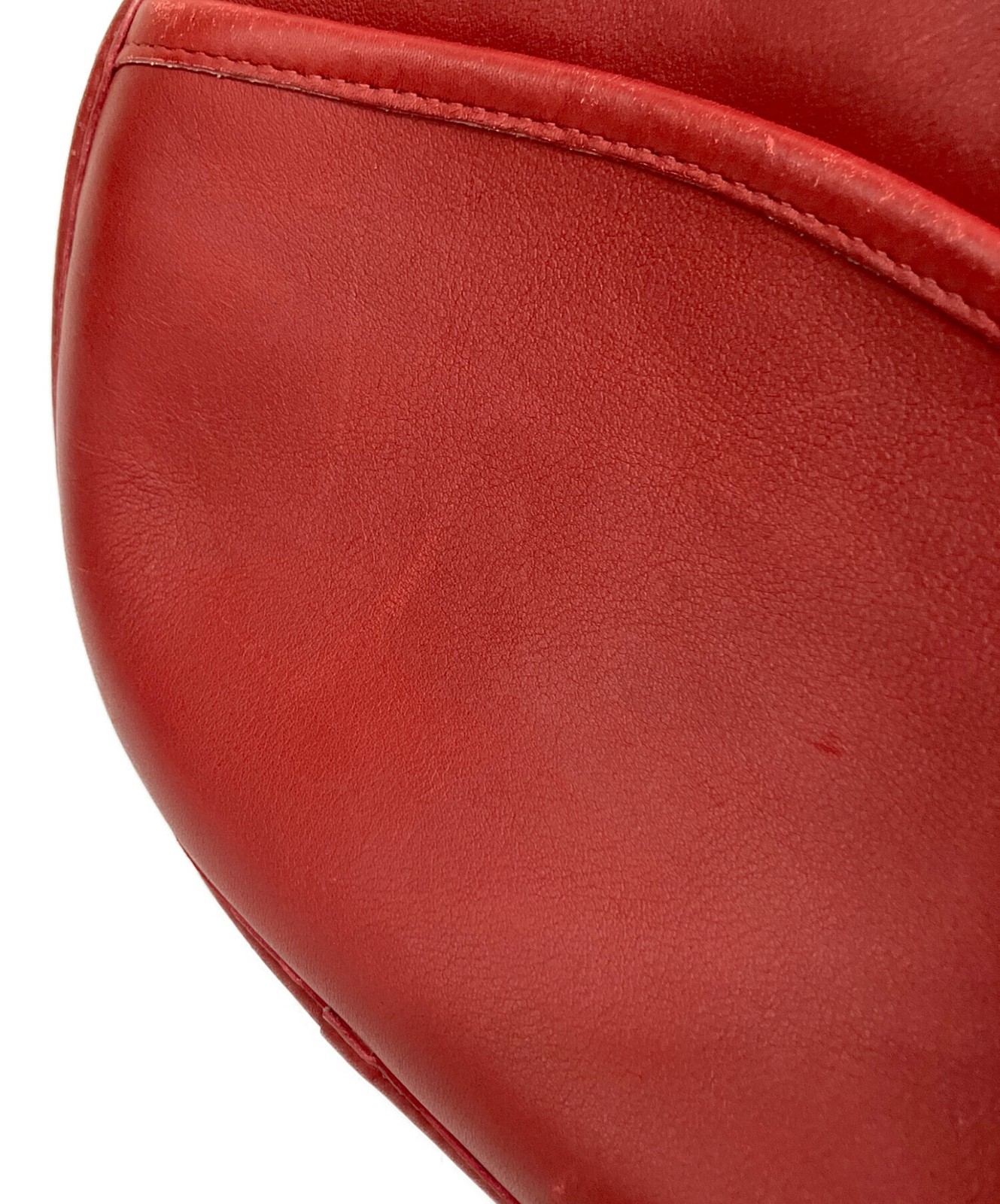 COACH Shoulder Bag 9901 Red 19cm x 22.2cm x 6cm Used