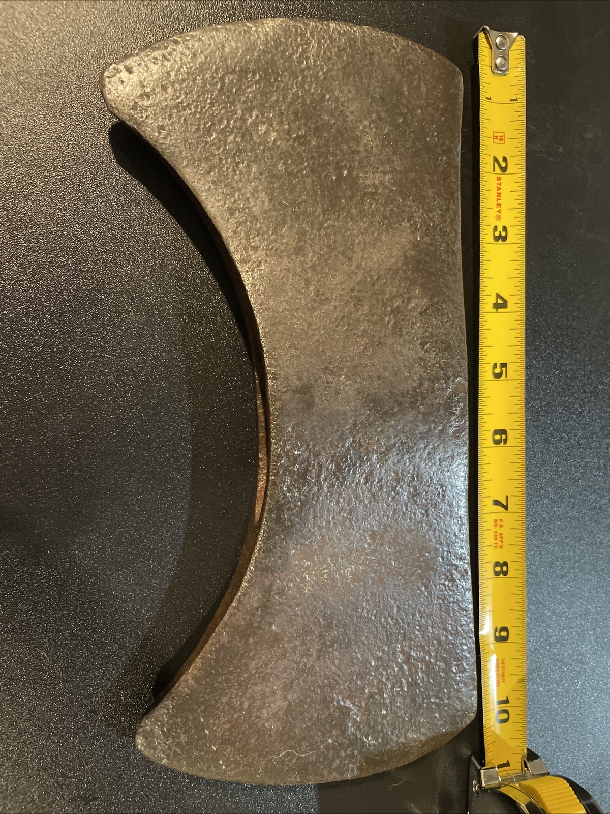 Vintage Double Bit Axe Head Illegible Worn Mark Unknown Maker USA 3.5lbs