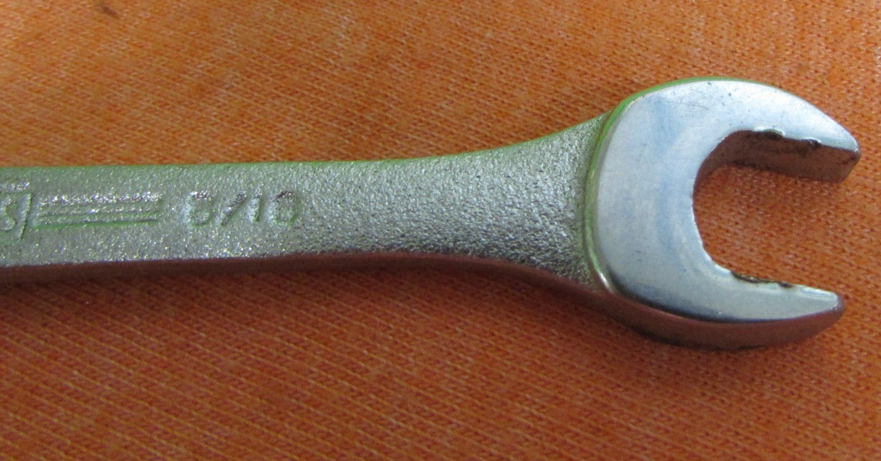 Williams 1721 USA Superrench Open End SAE Wrench Chrome 5/16″ – 3/8″ Vintage