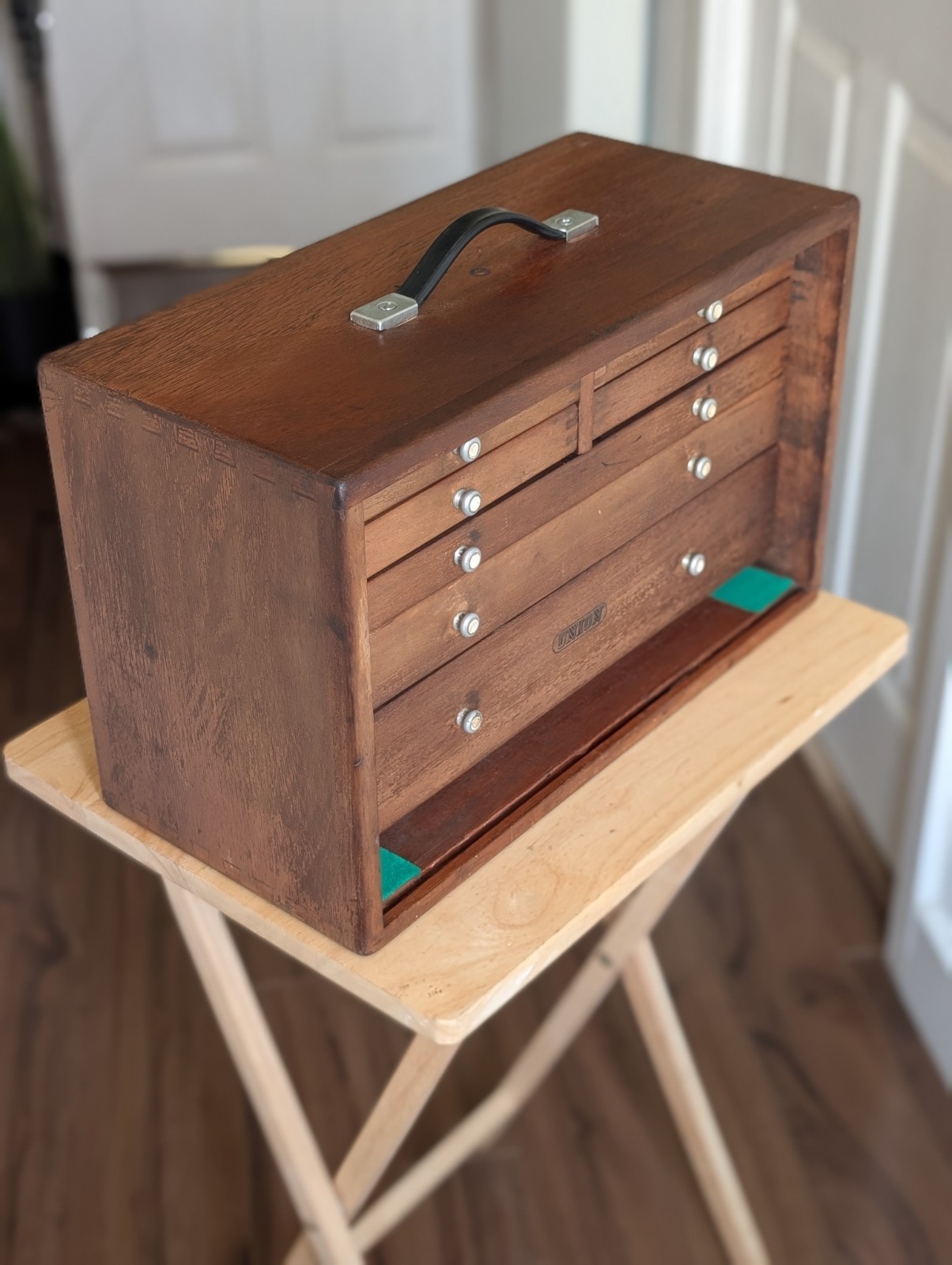 Union Engineers 7 Drawer Vintage Tool Makers Cabinet