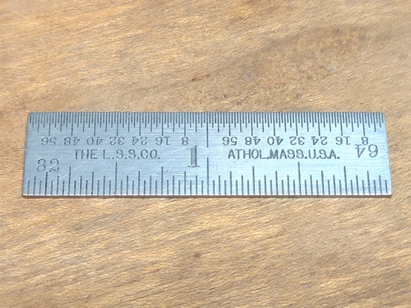 Vintage L.S. Starrett No. 603 – 2″ Machinist’s Tempered Steel Rule No. 4 Grad