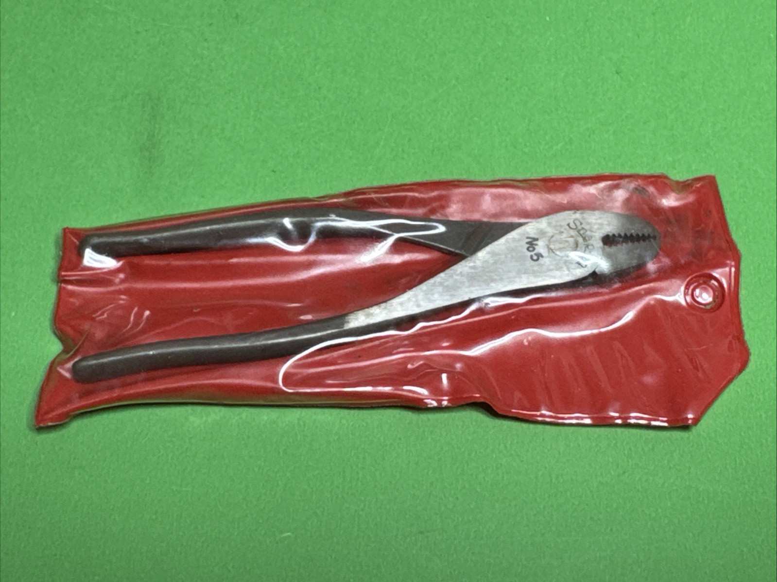 NOS Sealed Vintage 1967 Snap-On USA Model No.5 Smooth Grip 4.5″ Ignition Pliers