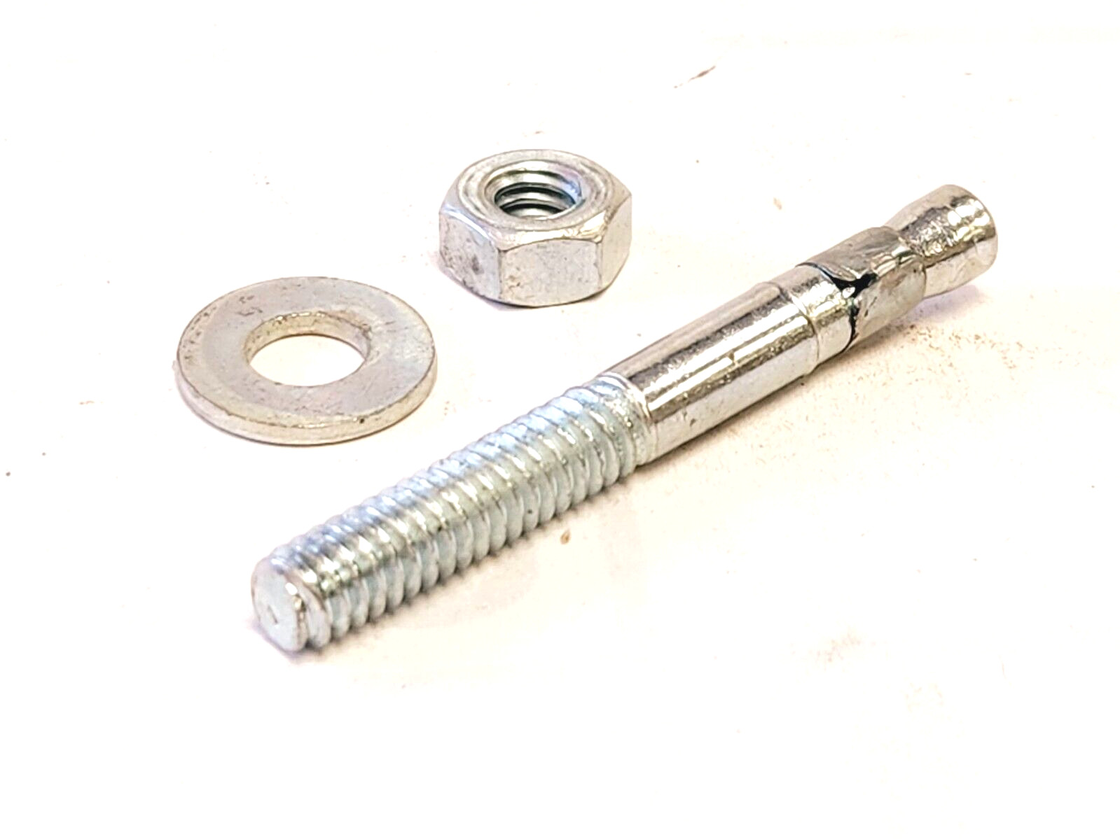 CONCRETE ANCHOR BOLTS, ZINC PLATED 1/4-20″ THREAD x 2-1/4″ LENGTH (43PC_NEW)