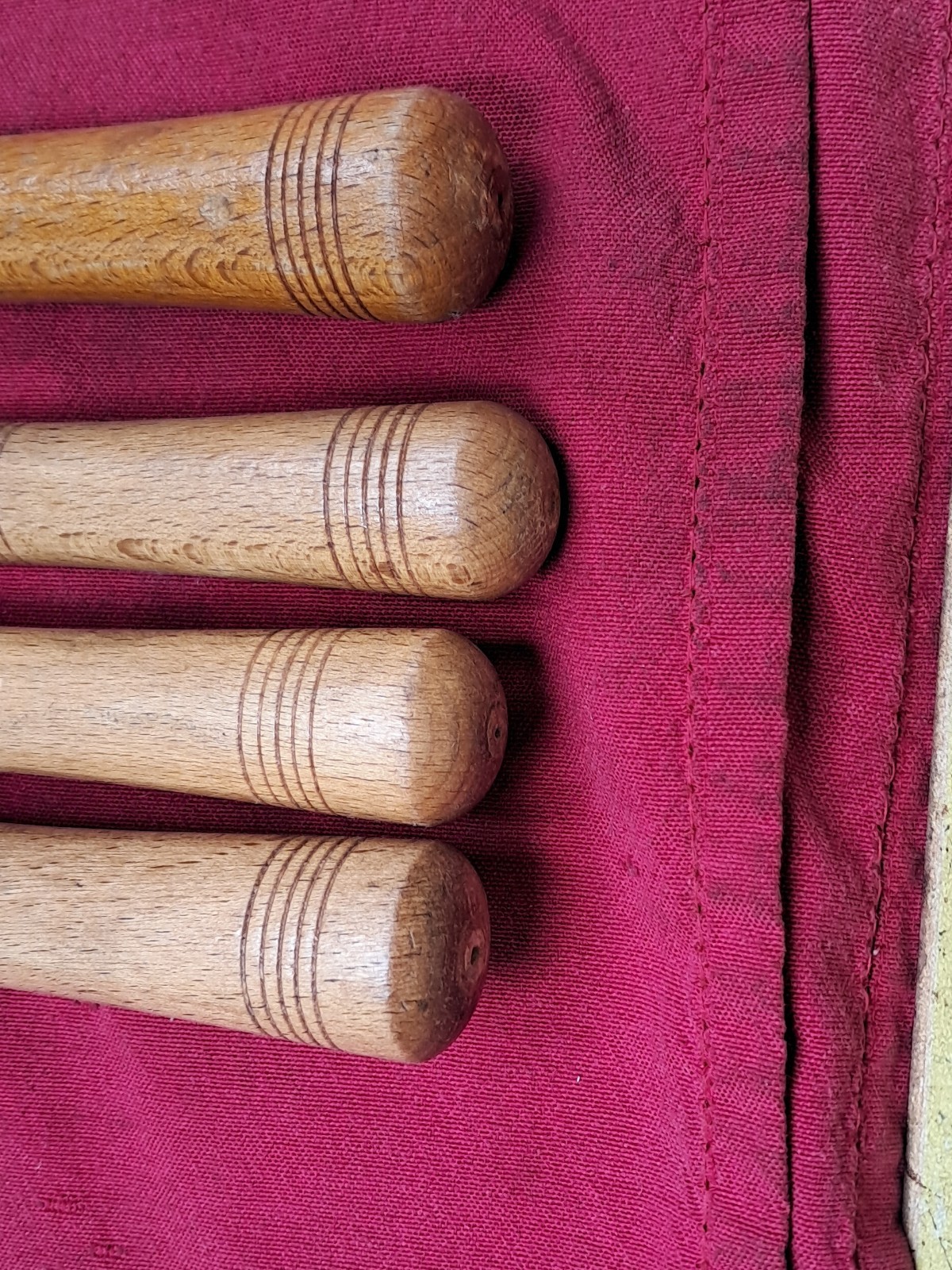A Set of 4 Footprint Turning Chisels in Good Used Condition Good Solid Handles