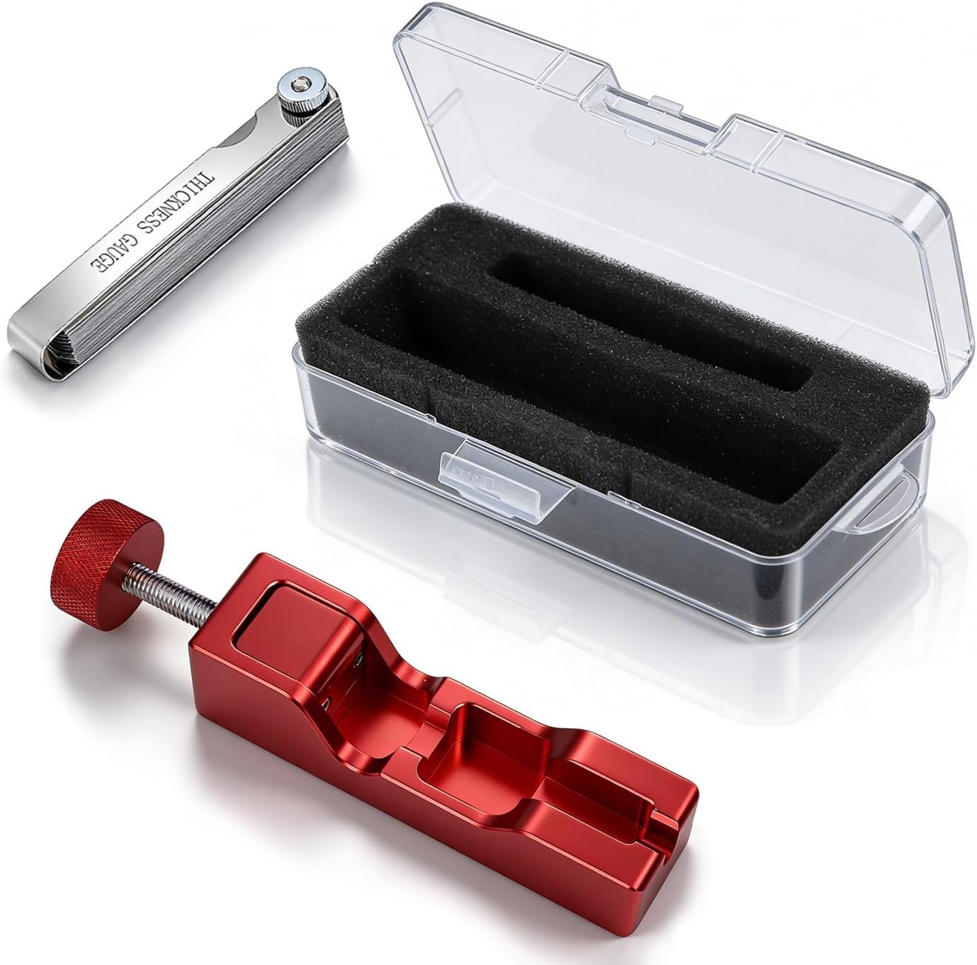 Universal Spark Plug Gap Tool with 32 Blade Steel Feeler Gauge, Spark Plug Gappi