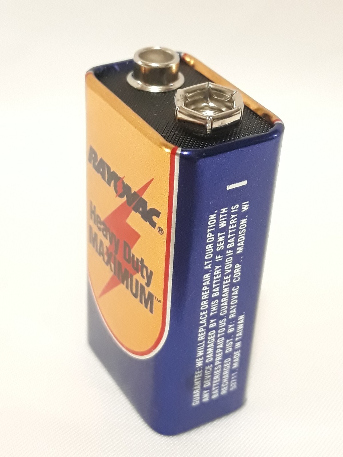 Vintage RAYOVAC Battery Heavy Duty Maximum 9 Volt 9v No. D1604 For Display Only