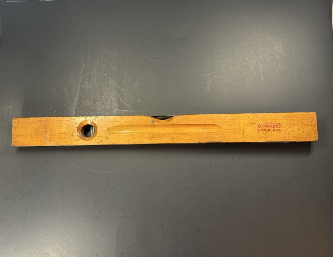 Vintage Stanley Genuine Wood 24” Wooden Level No. 1040 USA Barn Fresh