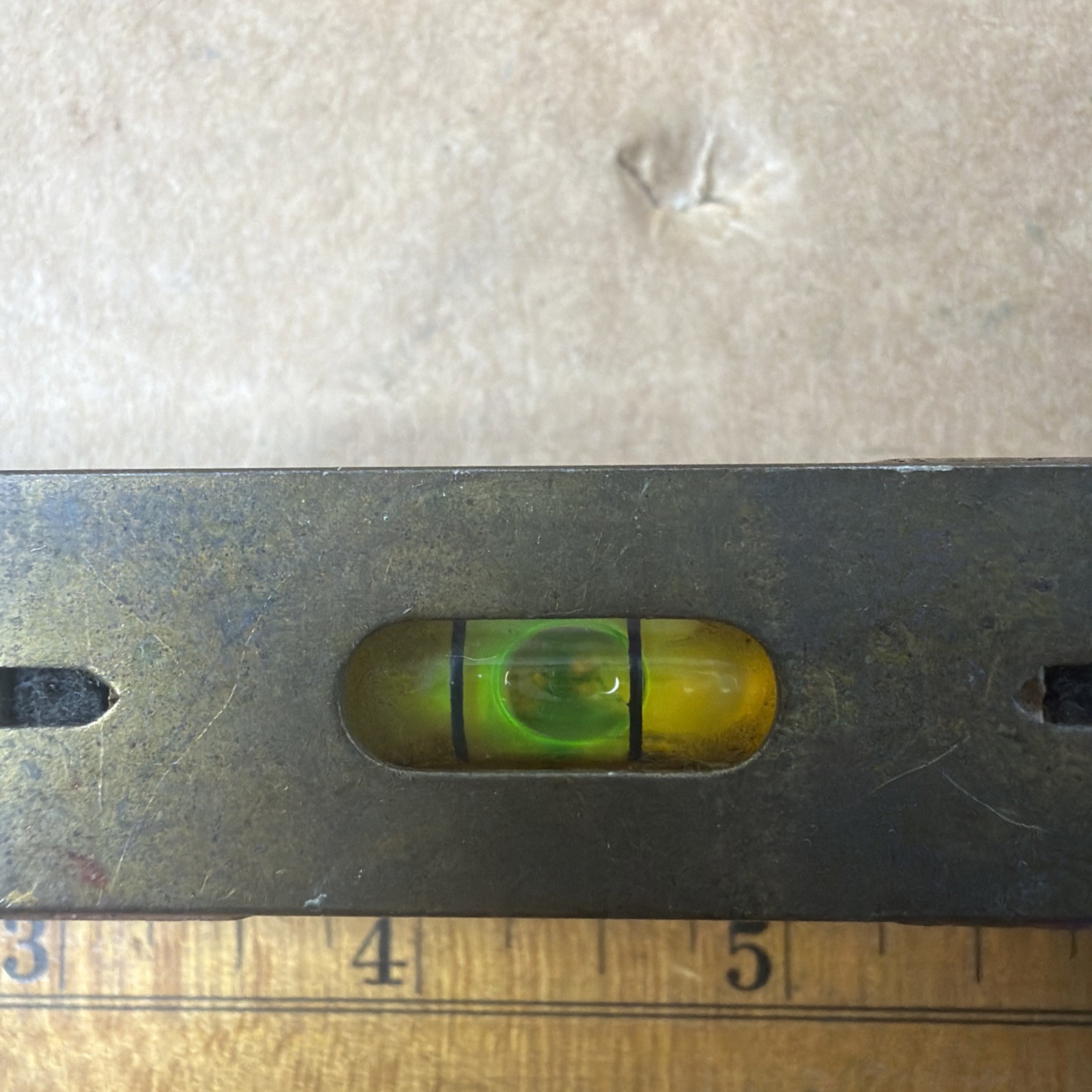 Stevens No 399 Vintage Torpedo Wood Brass Level Made In USA 8.75”