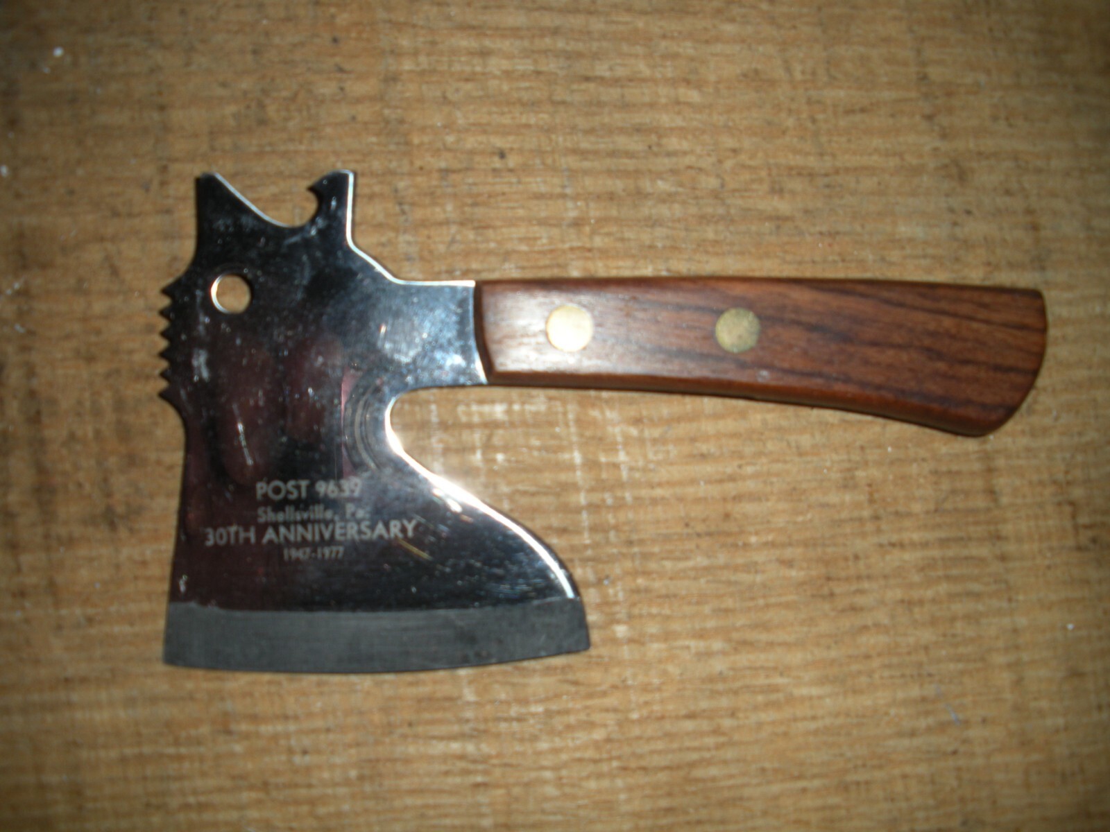 Vintage BURNCO George Washington CHEESE HATCHET