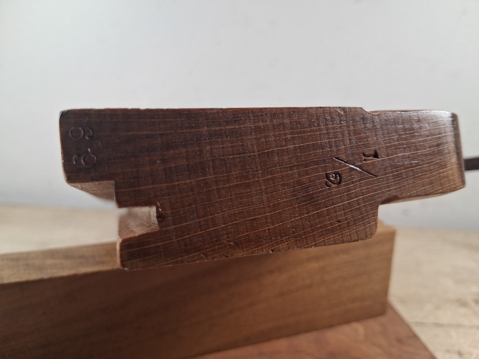 Tongue Plane by Auburn Tool Co., Auburn, NY. Marked ‘1/2′ and ’69’ on the heel.