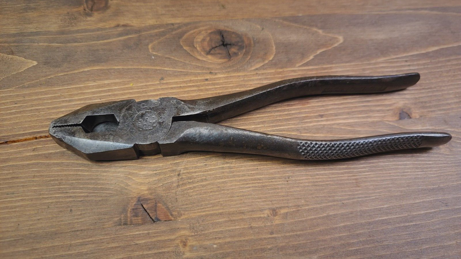Antique Pexto No. 500 Linemans Pliers P.S. & W. Co. U.S.A. 7.5″