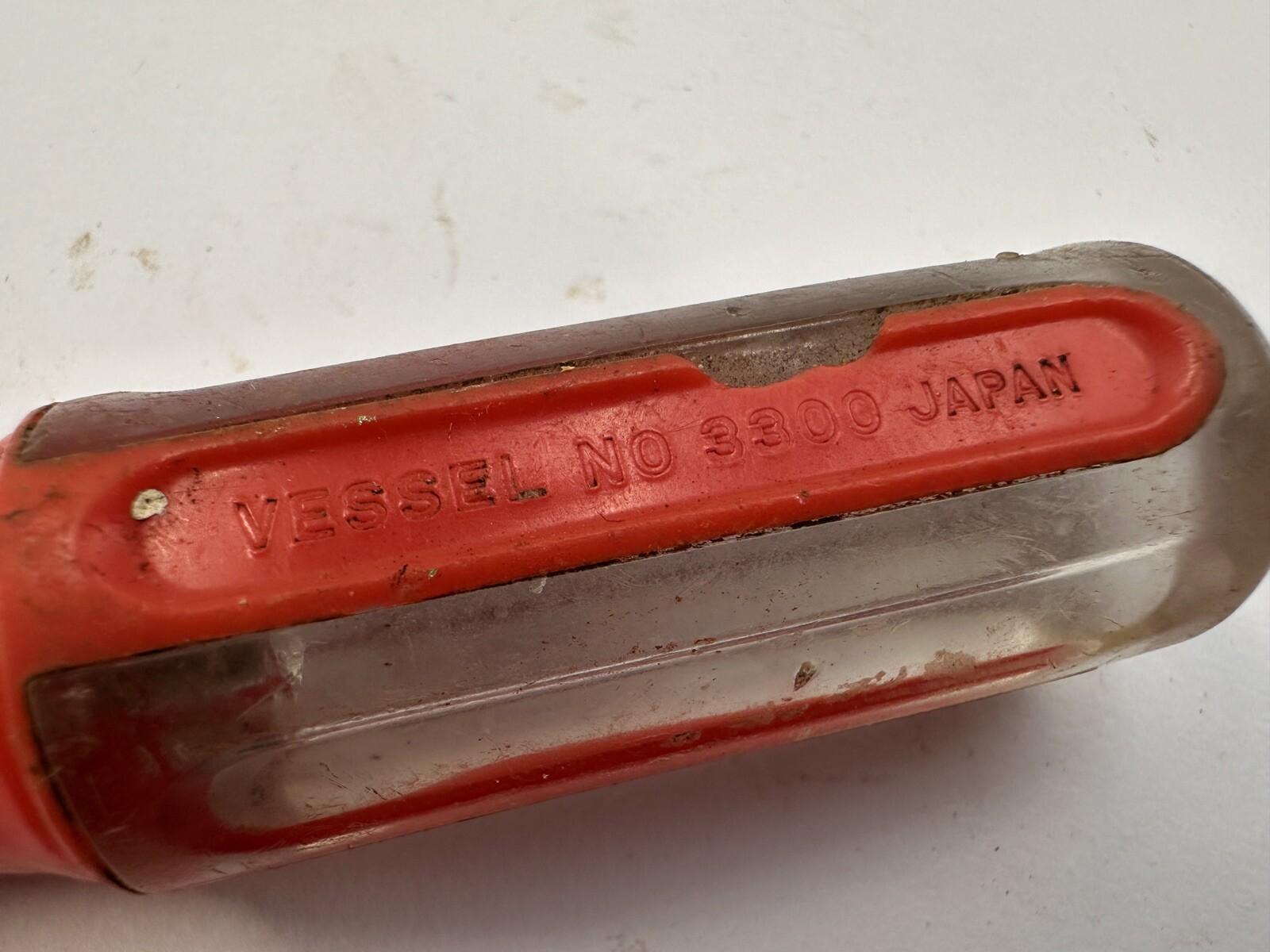 Vintage Vessel Japan No 3300 7” Phillips Screwdriver Red & Clear