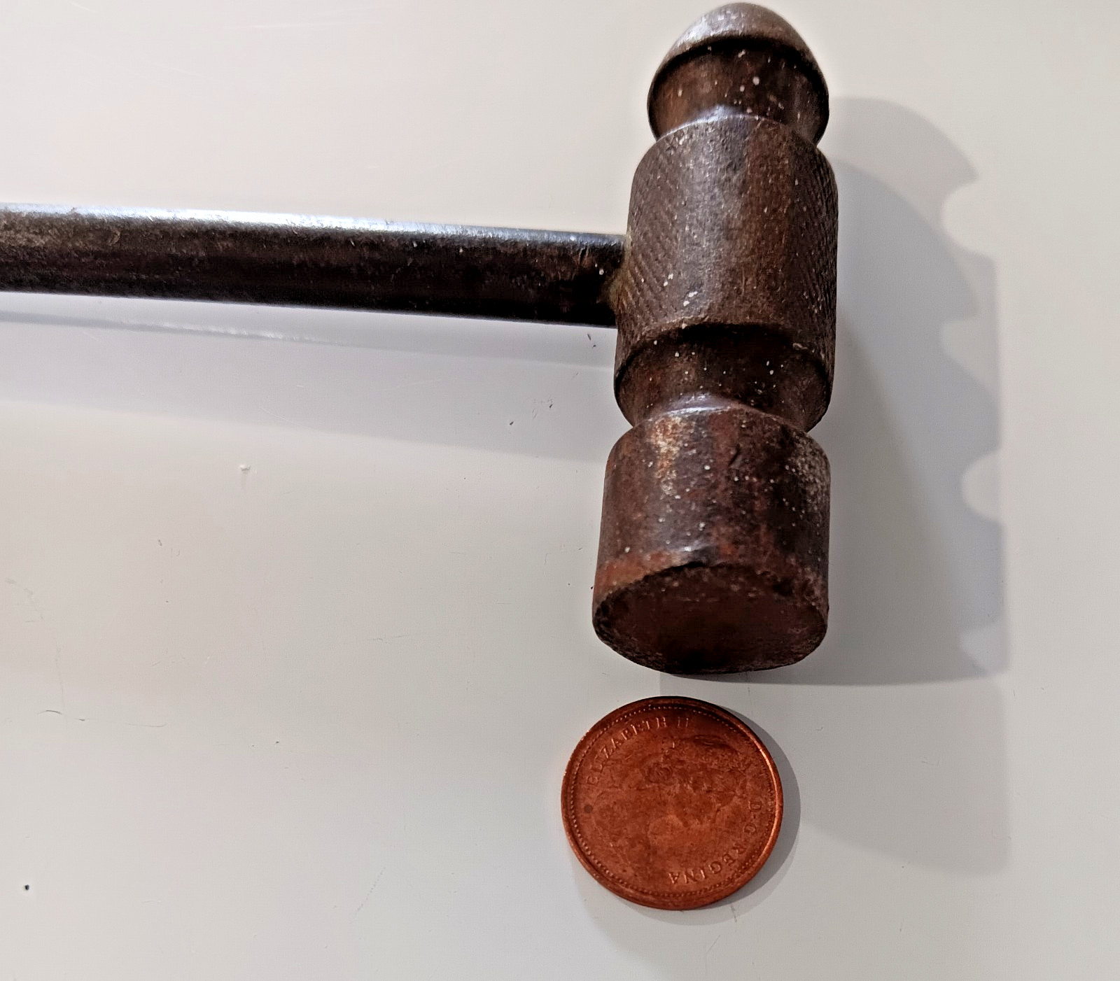 VTG Mini Machinist/Gunsmith/Jeweler Ball Peen Metal Hammer 5.5″ Missing Handle