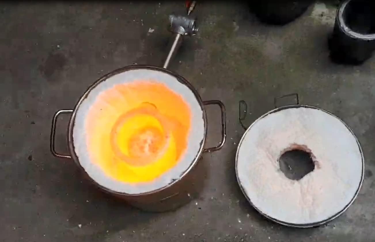 LSMIITTH 6KG Gas Melting Furnace Propane Forge Copper Gold Silver Casting Tool