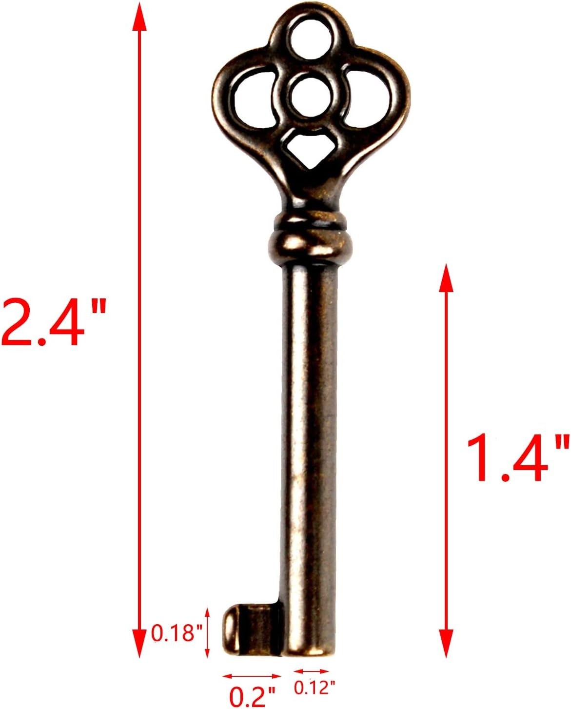 Universal Antique Brass Skeleton Keys – Ideal for Restoring Vintage Furniture